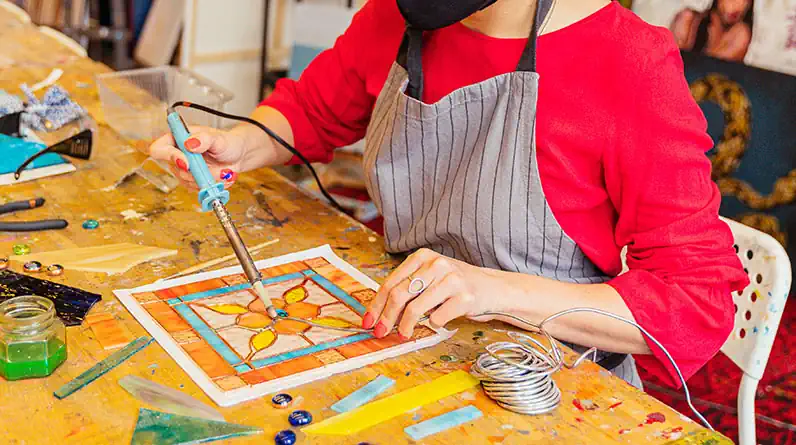 Soldering Stained Glass